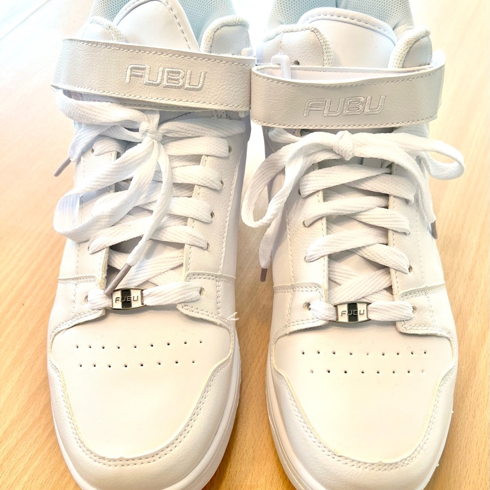 🆕 FUBU White High-Top Sneakers - Picture 5 of 9